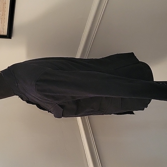 Free People Elsa Sergeant Jacket Black Womens Small EUC - Picture 5 of 9